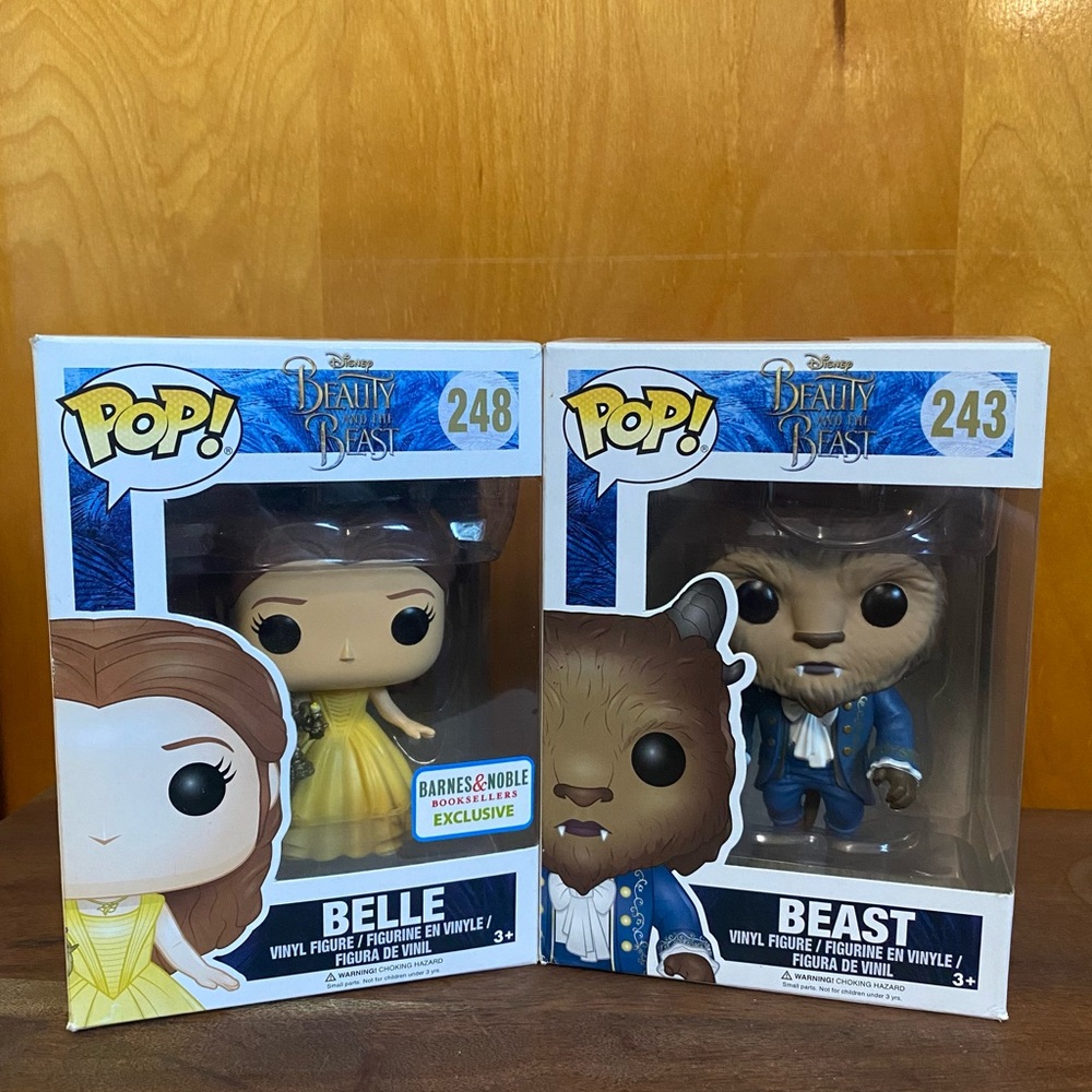 Beauty and The Beast Funko Pop Set of 2